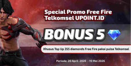Survivors Telkomsel Gaspol! Top Up 355 Diamond FF Gratis Voucher