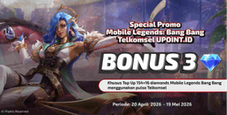 Khusus Pemain MLBB Pengguna Telkomsel! Bonus 154+16 Diamond